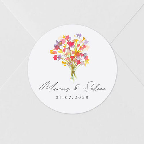 Sticker de mariage Vibrance à personnaliser