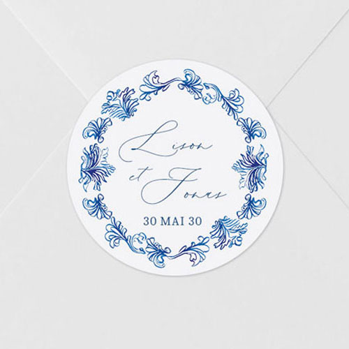 Sticker de mariage Volute à personnaliser