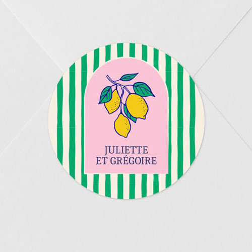 Sticker de mariage Zestine à personnaliser