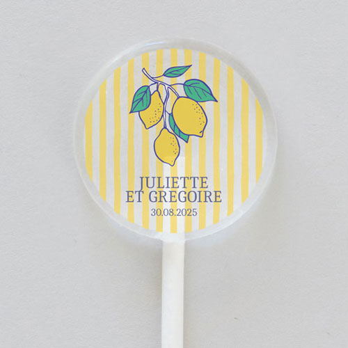 Sucette de mariage Acidulé à personnaliser