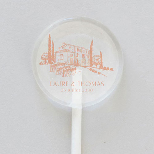 Sucette de mariage Alba à personnaliser