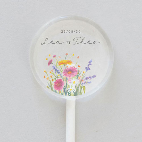 Sucette de mariage Bucolique à personnaliser