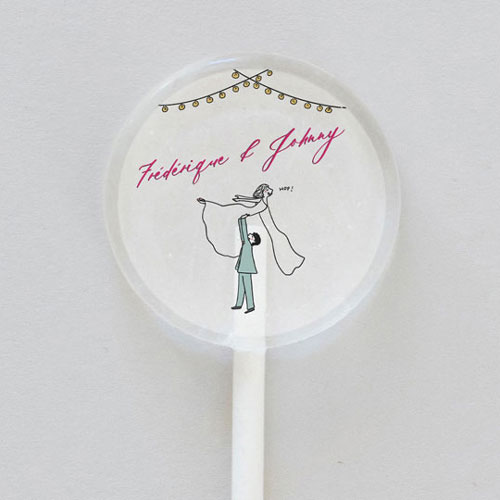 Sucette de mariage Dirty dancing à personnaliser