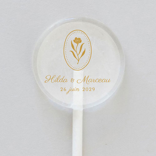 Sucette de mariage Ivyrose à personnaliser