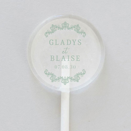 Sucette de mariage Lacewood à personnaliser
