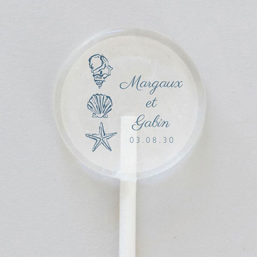 Sucette de mariage Paloma à personnaliser