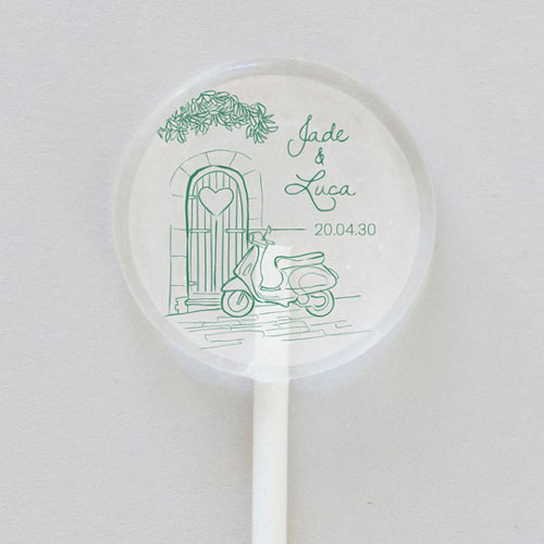 Sucette de mariage Stella à personnaliser