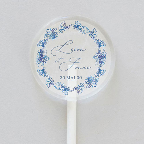 Sucette de mariage Volute à personnaliser