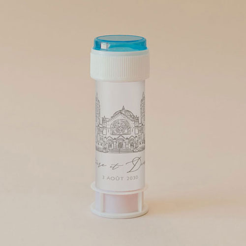 Tube à bulle de mariage Basilia à personnaliser
