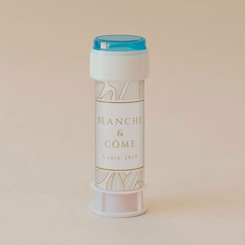 Tube à bulle de mariage Chantilly à personnaliser
