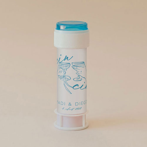 Tube à bulle de mariage Cincin à personnaliser