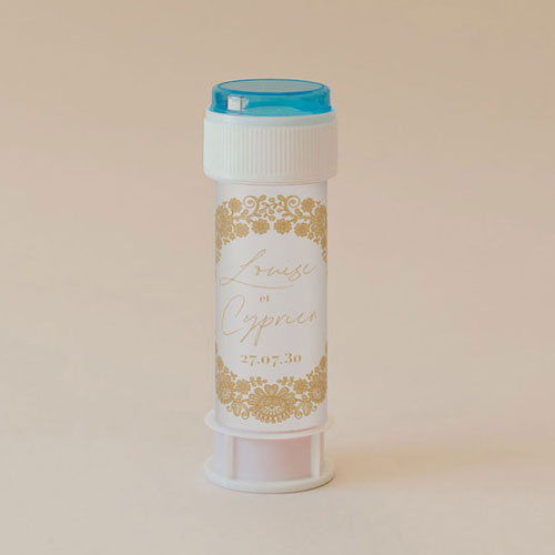 Tube à bulle de mariage Clovelly à personnaliser