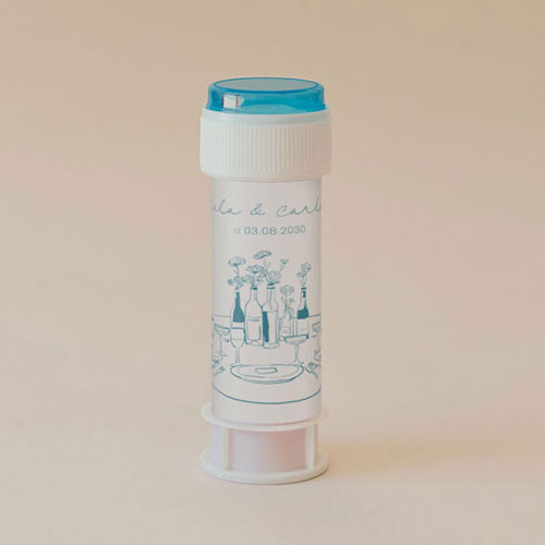 Tube à bulle de mariage Constance à personnaliser