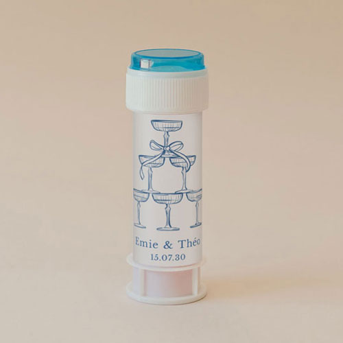 Tube à bulle de mariage Cristel à personnaliser