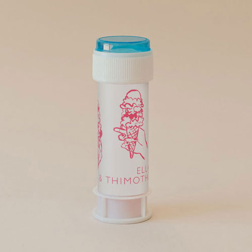 Tube à bulle de mariage Gelati à personnaliser