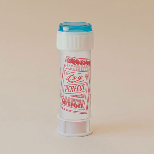 Tube à bulle de mariage Le Match à personnaliser