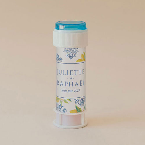 Tube à bulle de mariage Lemon Vibes à personnaliser