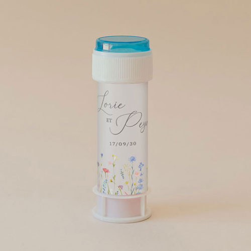 Tube à bulle de mariage Lisière à personnaliser