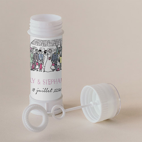 Tube à bulle de mariage Photo de groupe (femmes) à personnaliser