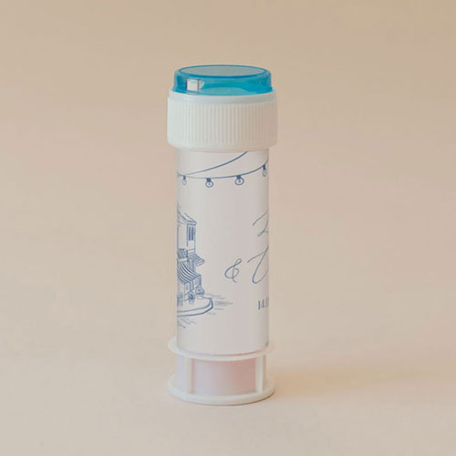 Tube à bulle de mariage Solenza à personnaliser