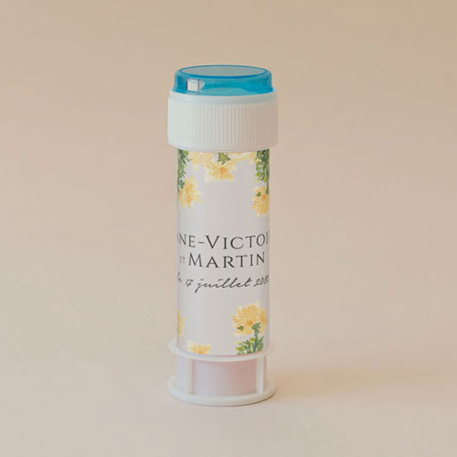 Tube à bulle de mariage Solstice à personnaliser