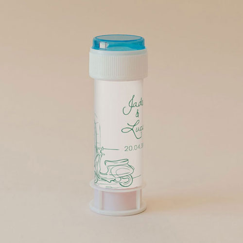 Tube à bulle de mariage Stella à personnaliser