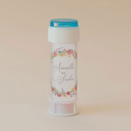 Tube à bulle de mariage Vermillon à personnaliser