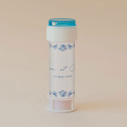 Tube à bulle de mariage Volute à personnaliser