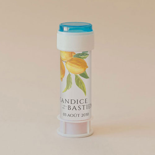 Tube à bulle de mariage Zest à personnaliser