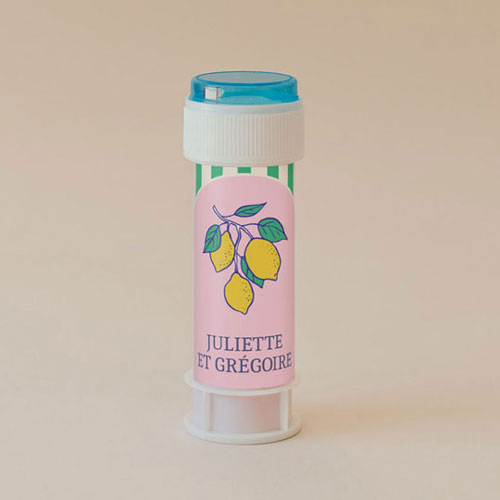Tube à bulle de mariage Zestine à personnaliser