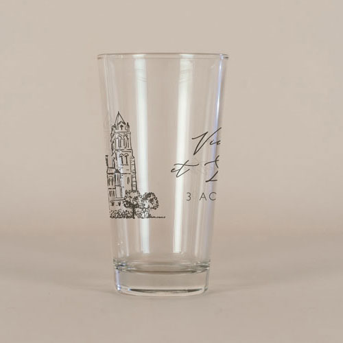 Verre à bière de mariage Basilia à personnaliser