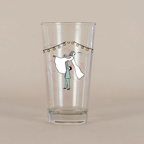 Verre à bière de mariage Dirty dancing à personnaliser