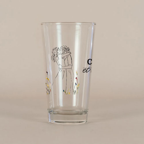 Verre à bière de mariage Ôde Femmes à personnaliser