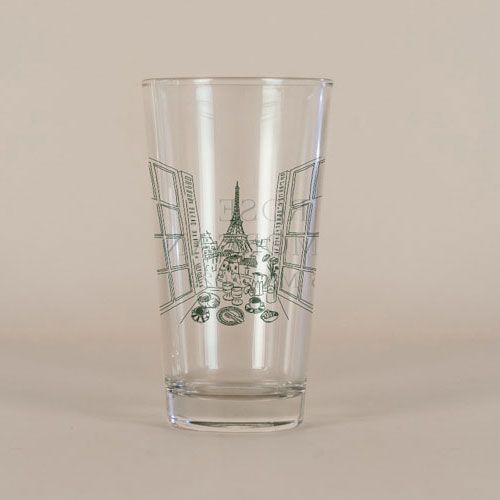 Verre à bière de mariage Paris à personnaliser