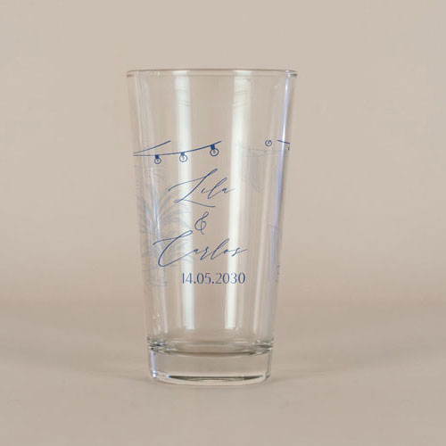 Verre à bière de mariage Solenza à personnaliser