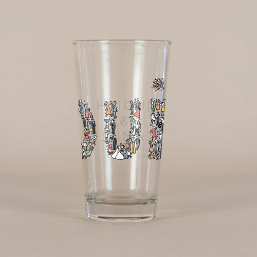 Verre à bière de mariage Un grand Oui à personnaliser