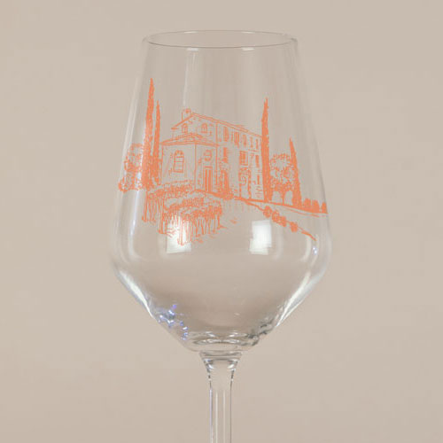 Verre à vin de mariage Alba à personnaliser