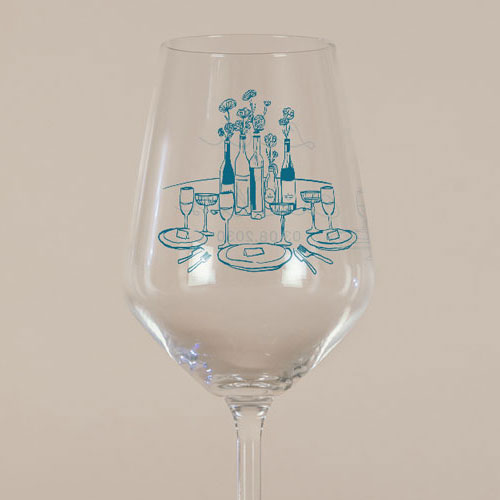 Verre à vin de mariage Constance à personnaliser