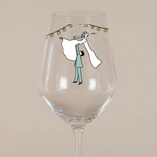 Verre à vin de mariage Dirty dancing à personnaliser
