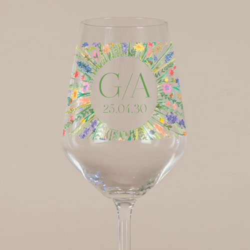 Verre à vin de mariage Eden à personnaliser