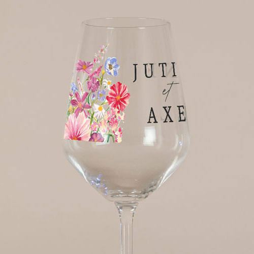 Verre à vin de mariage Jubile à personnaliser