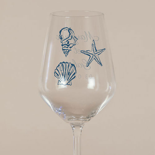 Verre à vin de mariage Paloma à personnaliser