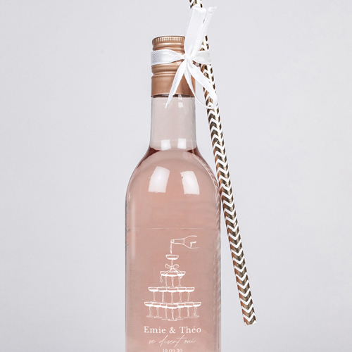 Rosé de mariage Champagne à personnaliser