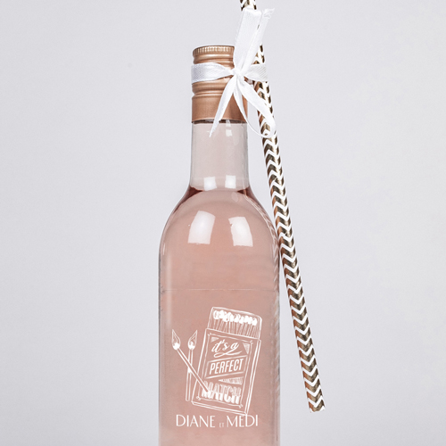 Rosé de mariage Le Match à personnaliser